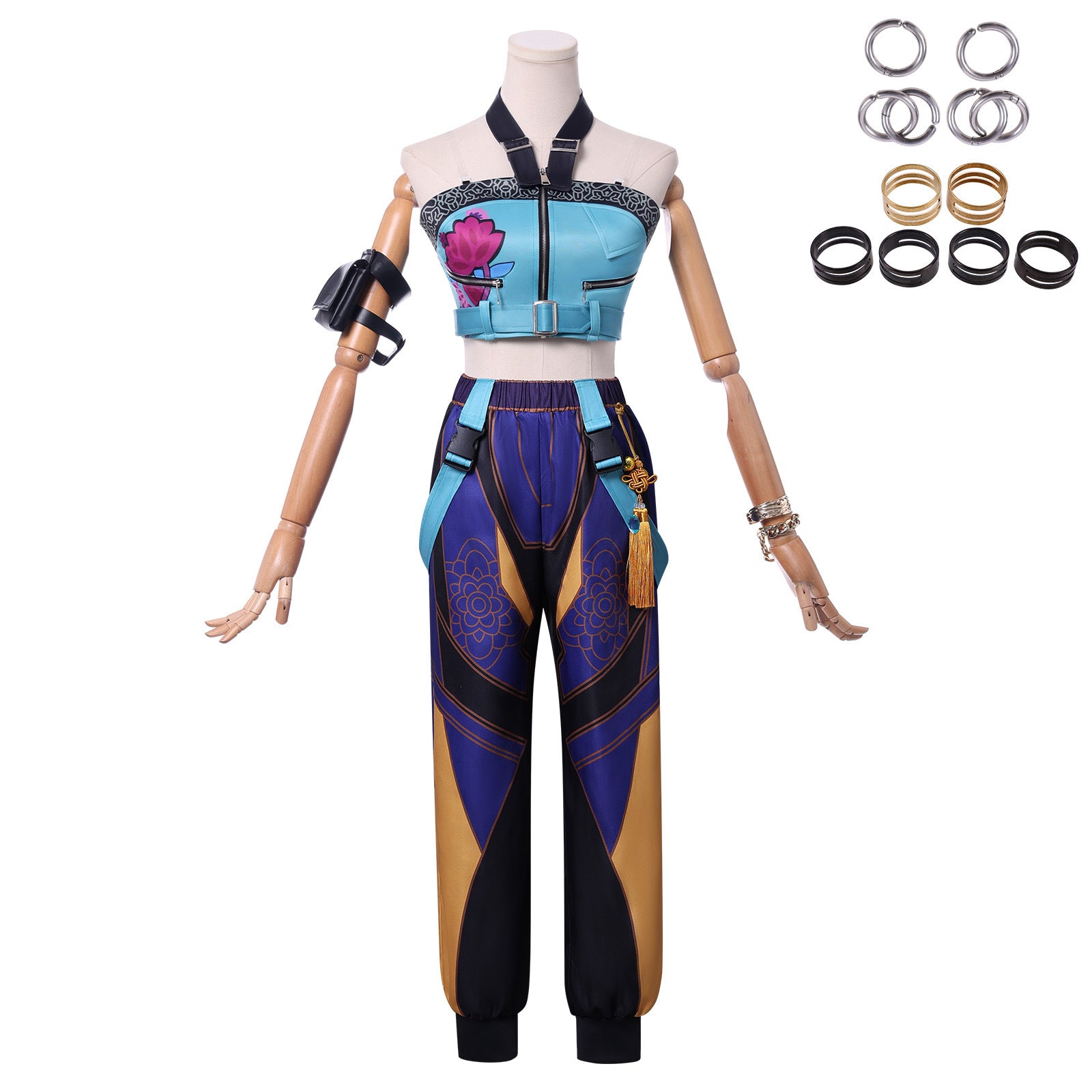 KPop Demon Hunters Zoey Outfit Fullset Adult Kids Cosplay Costumes
