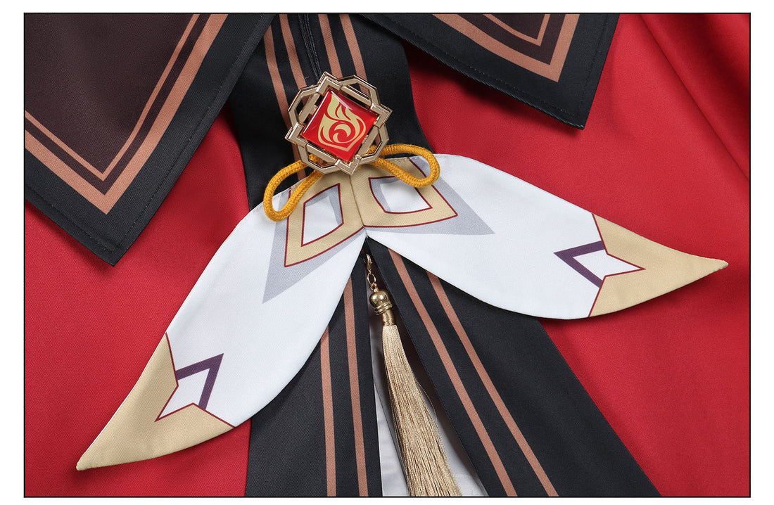 Genshin Impact Lantern Rite Hu Tao Crimson Snow Cosplay Costumes