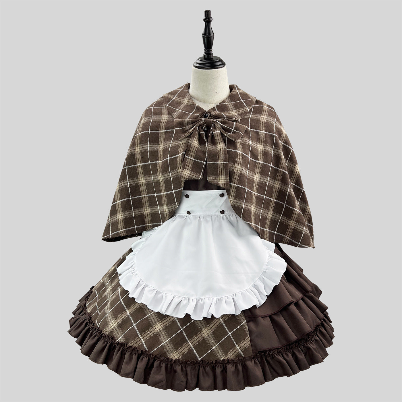 Detective Style Maid Outfit with Wrap Hat Plus Cosplay Costume