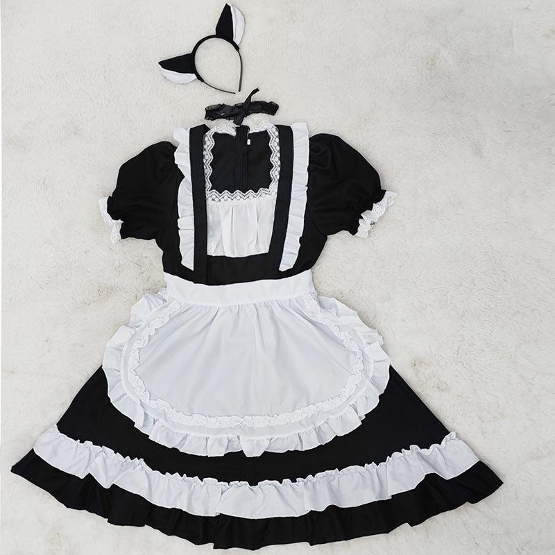Original Black Cute Cat Maid Outfit Fancy Dress Cosplay Costume