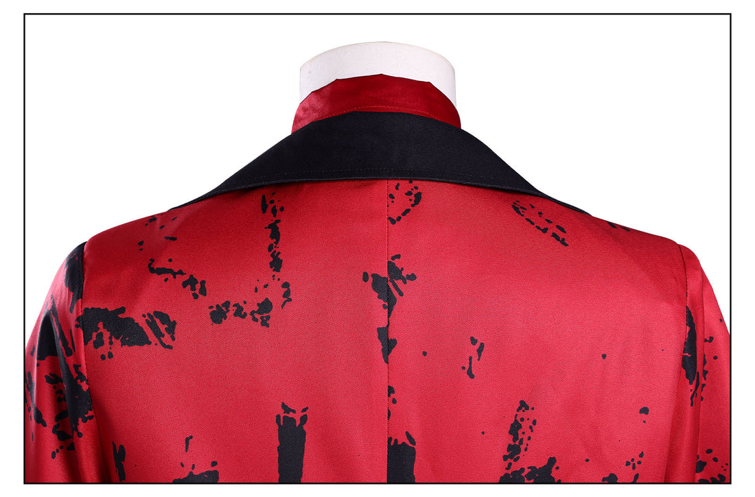 Wednesday 2 Addams Isaac Male Red Night Dress Cosplay Costumes