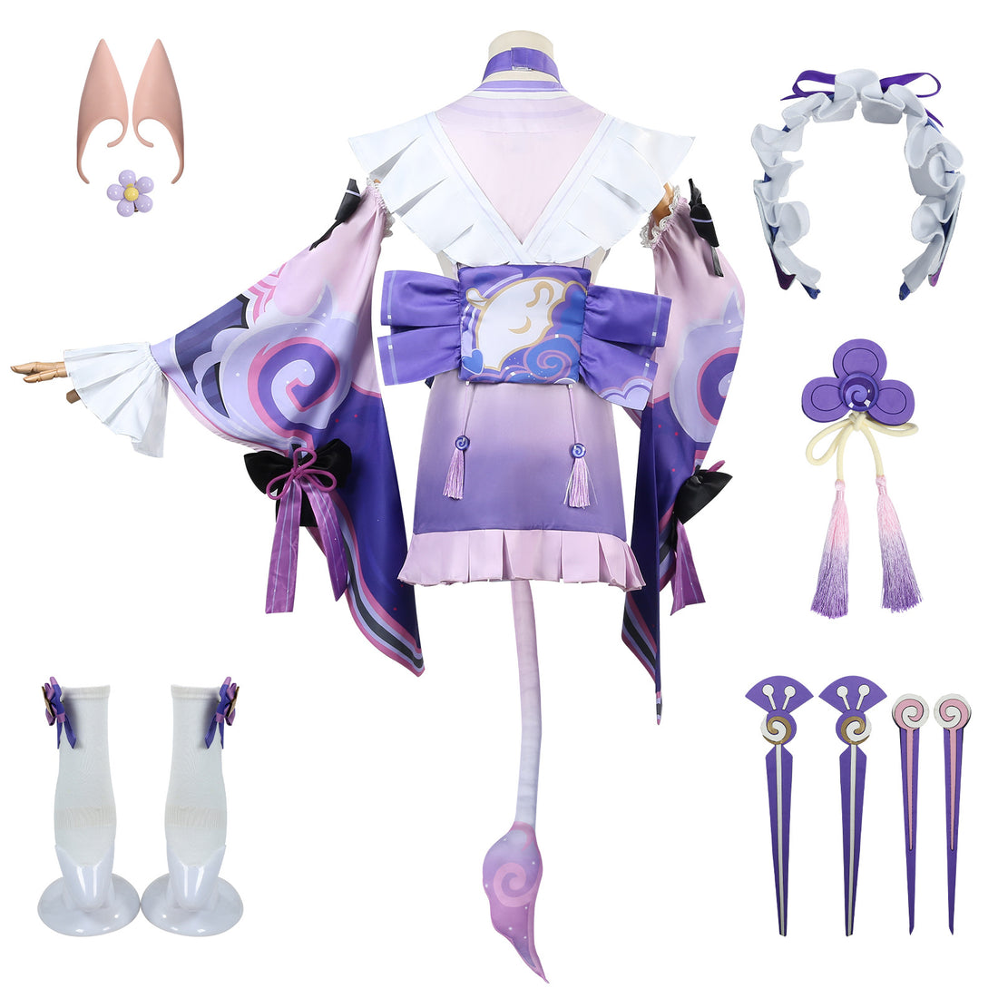 Genshin Impact Liyue Yumemizuki Mizuki Fullset Cosplay Costumes