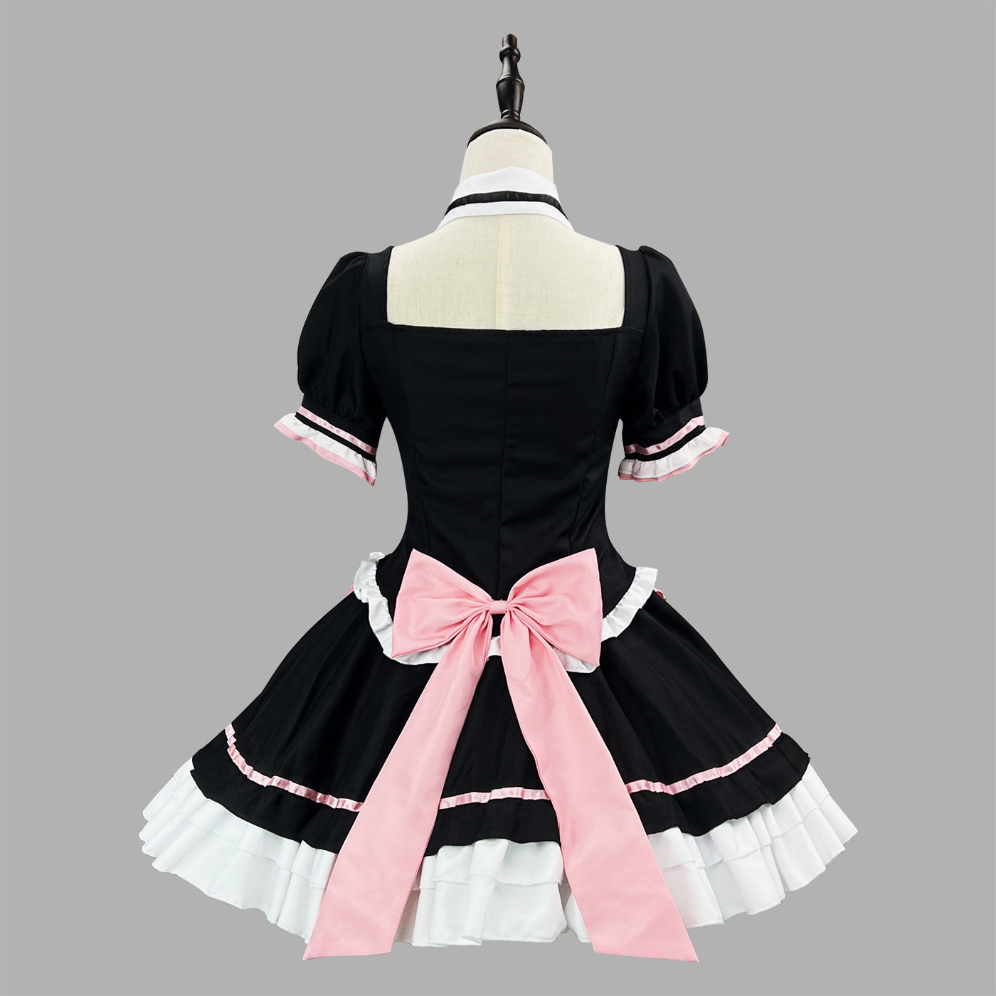 Cat Paw Pink Bow Maid Outfit Plus Size Lolita Cosplay Costume