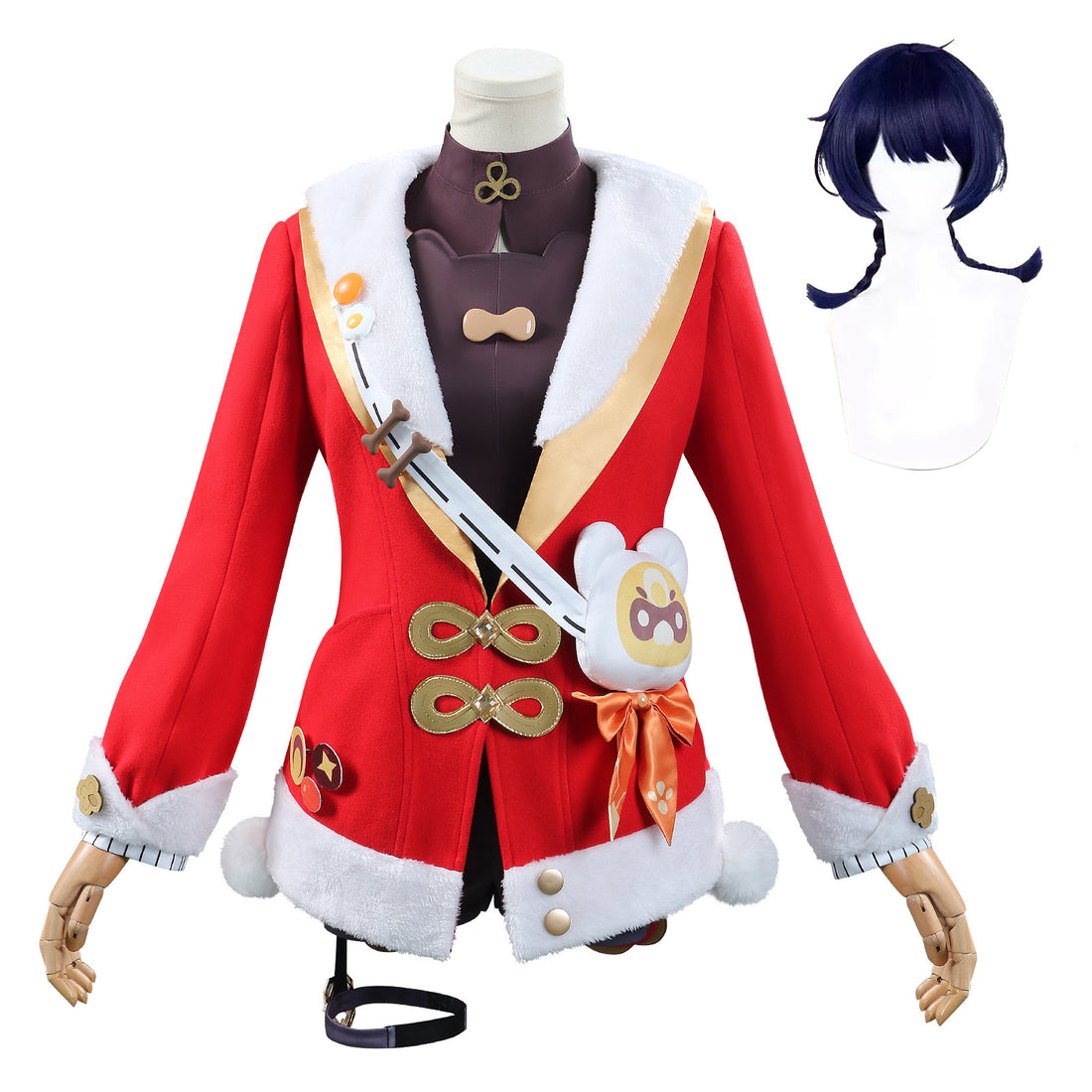 Genshin Impact Lantern Rite Xiangling Christmas Cosplay Costumes