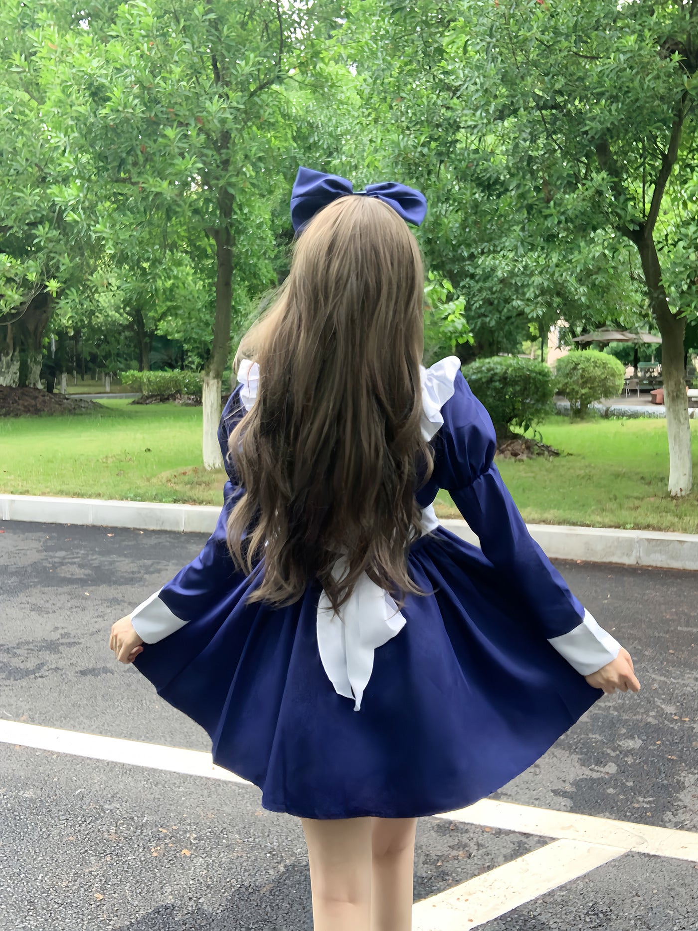 Alice Cafe Waitress Halloween Maid Outfit Plus Cosplay Costume