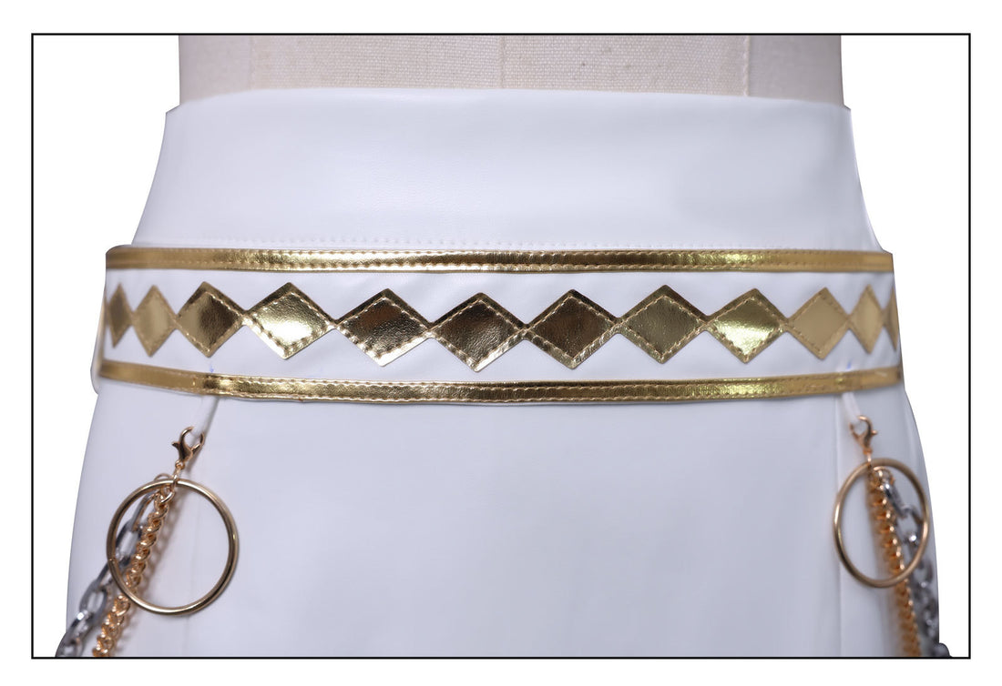 KPop Demon Hunters Zoey White Outfit Adult Kids Cosplay Costumes