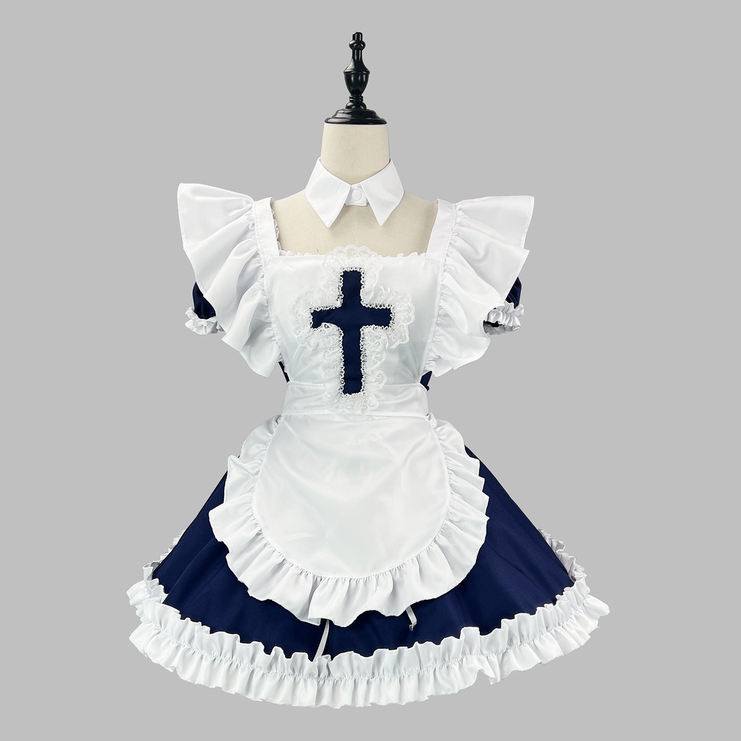 Classic Short Sleeves Maid Outfit Plus Lolita Cosplay Costume