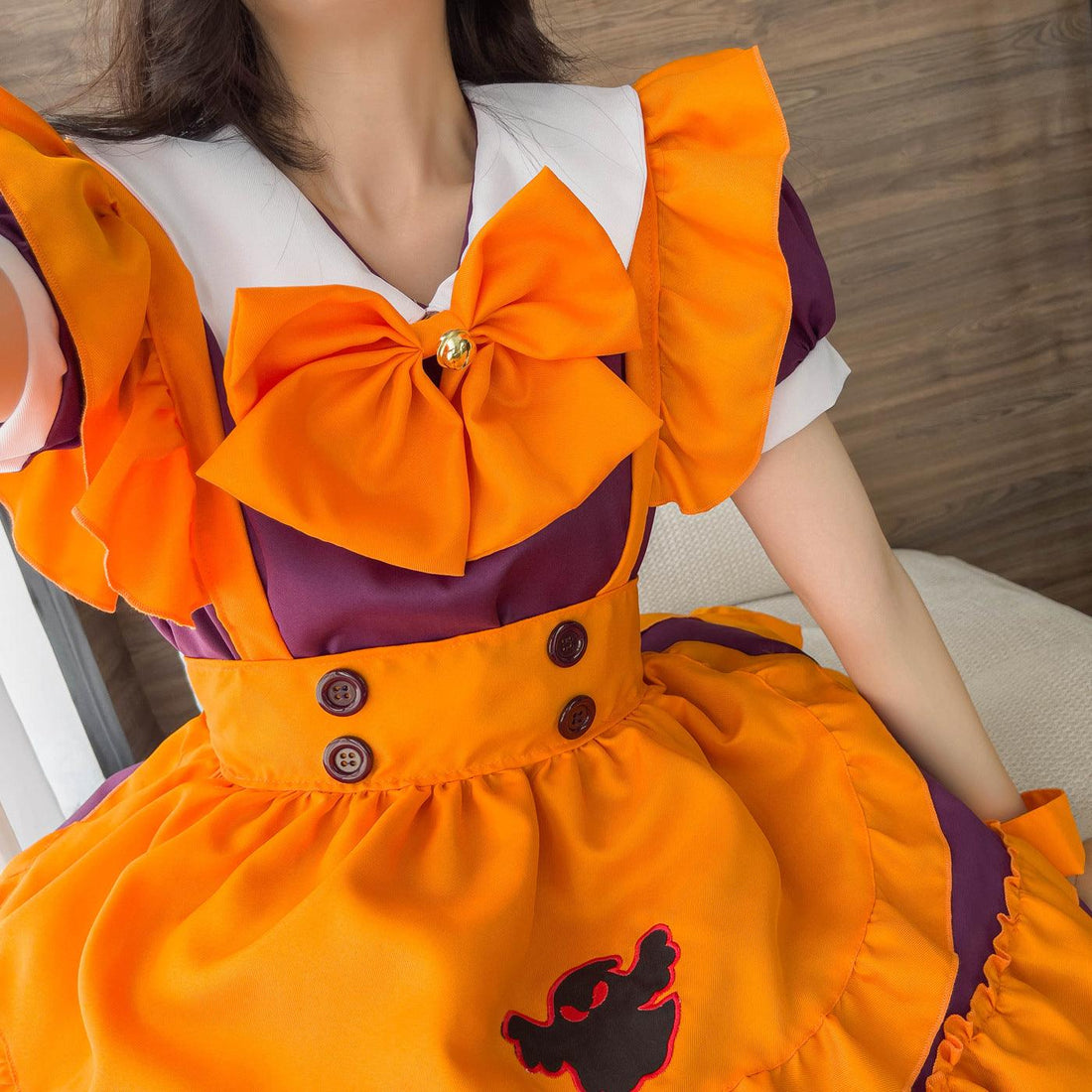Waitress Plus Size Maid Outfit Halloween Fancy Cosplay Costume