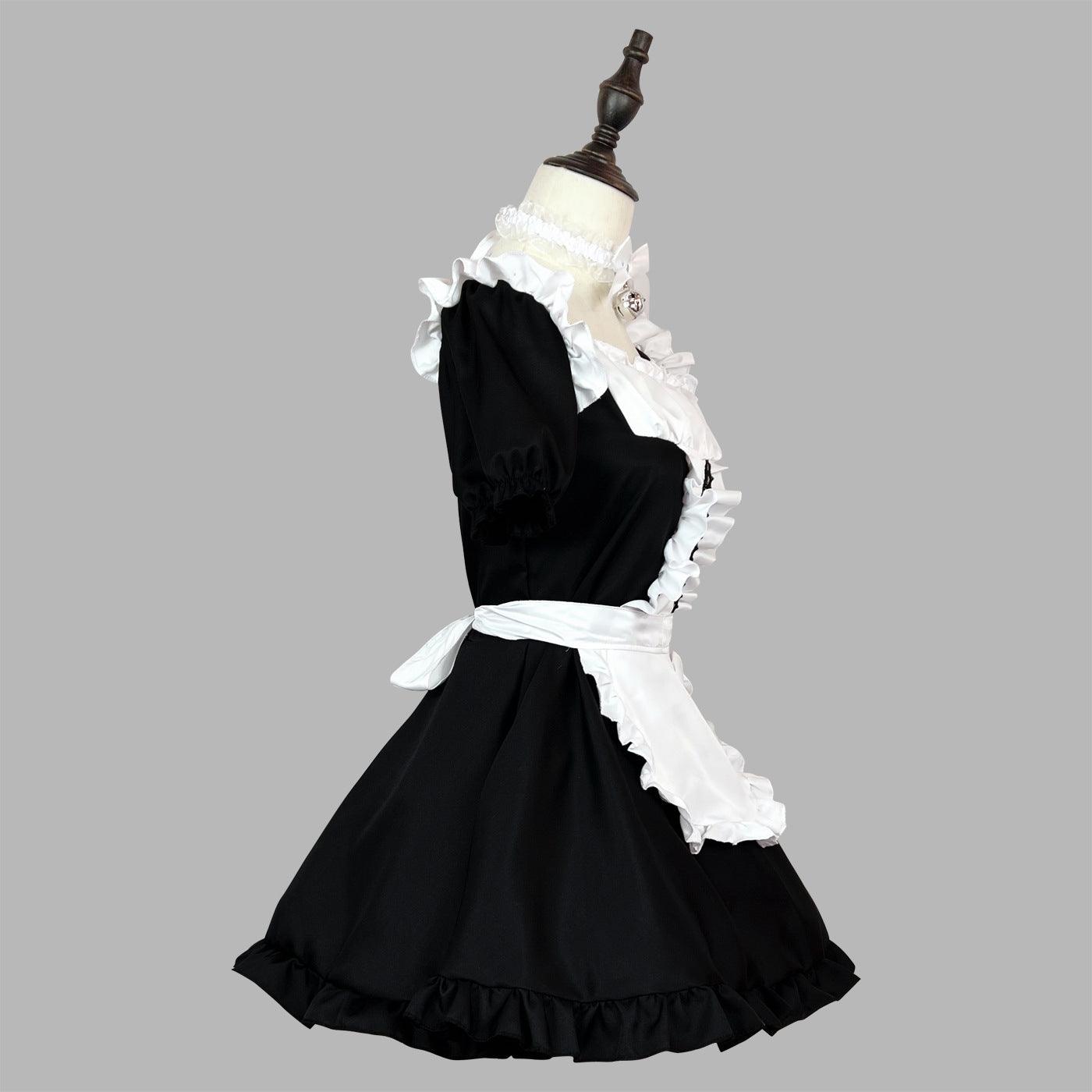 Black White Plus Size Maid Outfit Dress Cute Cosplay Costume
