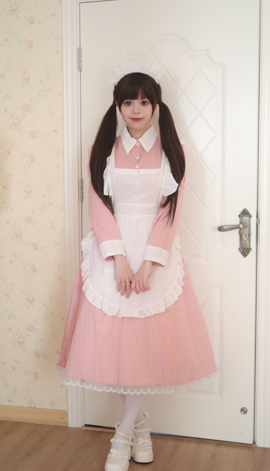Traditional Britain Long Maid Outfit Plus Dress Cosplay Costume
