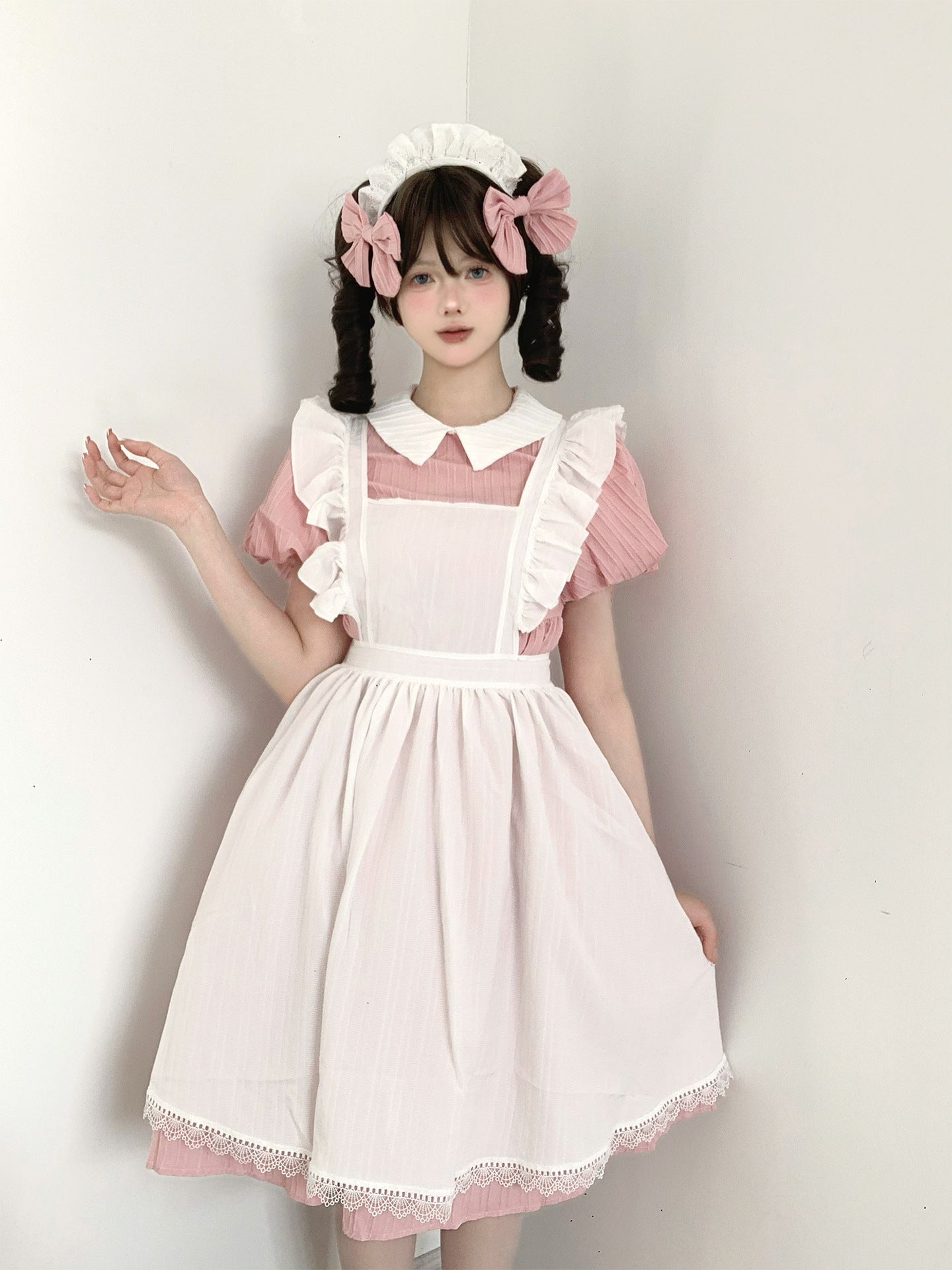 Classic Maid Outfit Long Dress Plus Size Crossdress Cosplay Costume