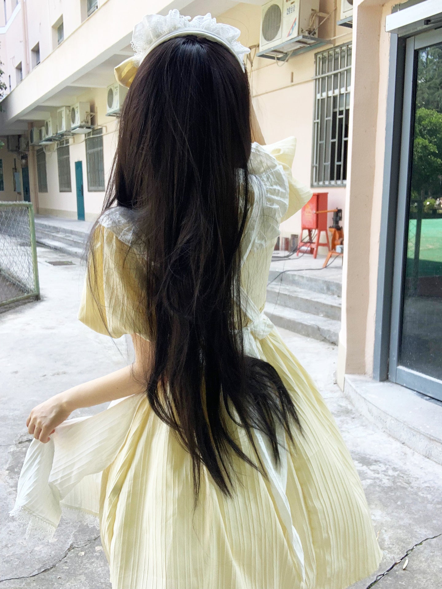 Classic Maid Outfit Long Dress Plus Size Crossdress Cosplay Costume