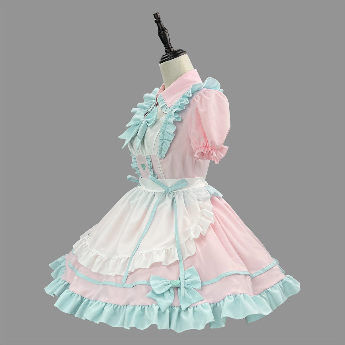 Candy Color Cute Waitress Maid Outfit Plus Size Cosplay Costume