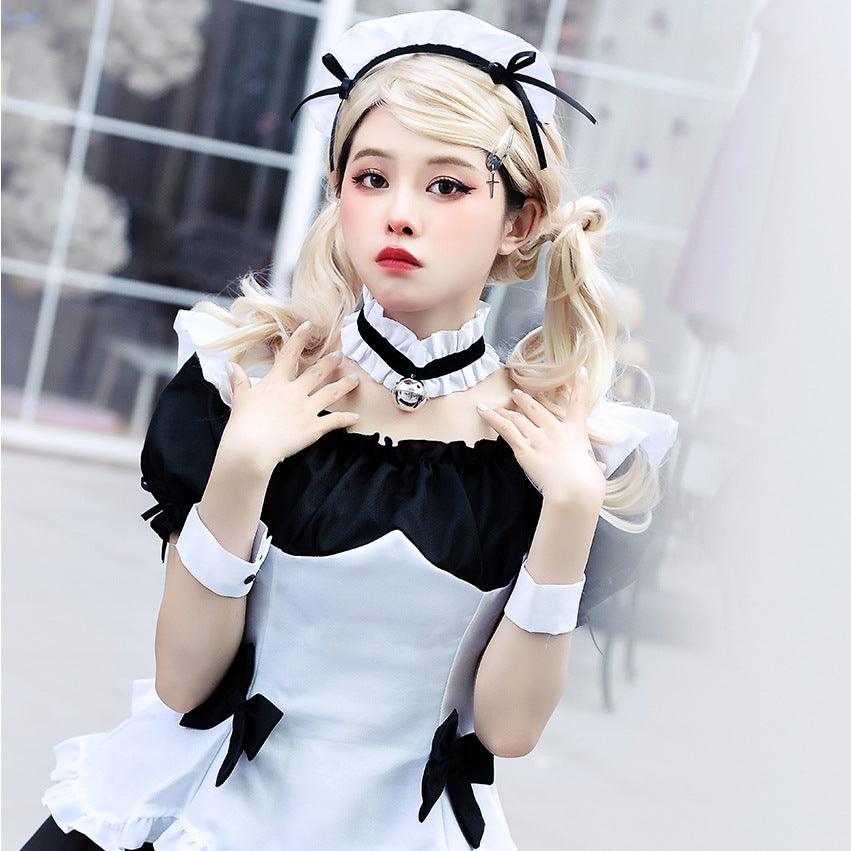 Miracle Nikki Black White Maid Outfit Dress Game Cosplay Costume
