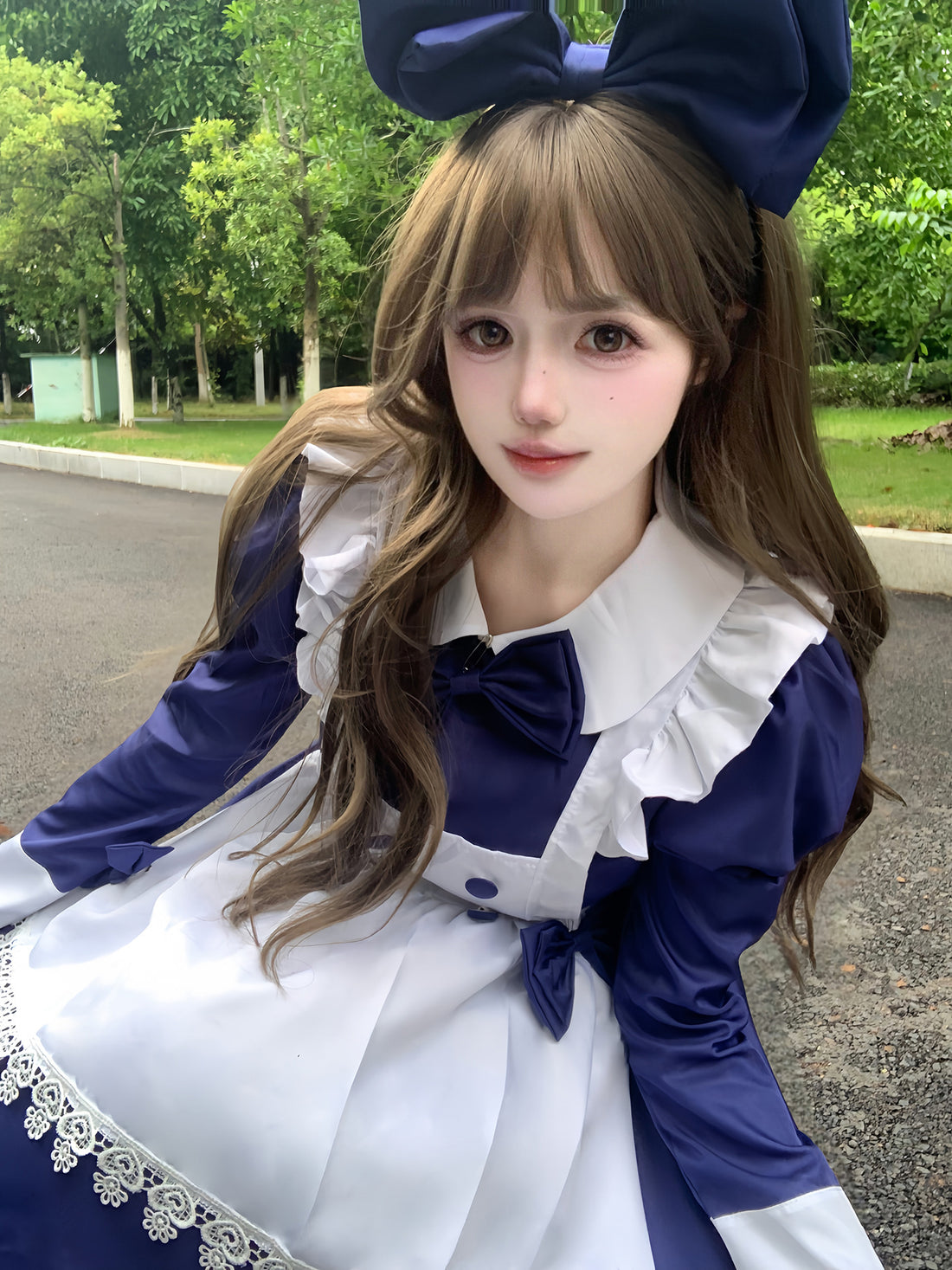 Alice Cafe Waitress Halloween Maid Outfit Plus Cosplay Costume