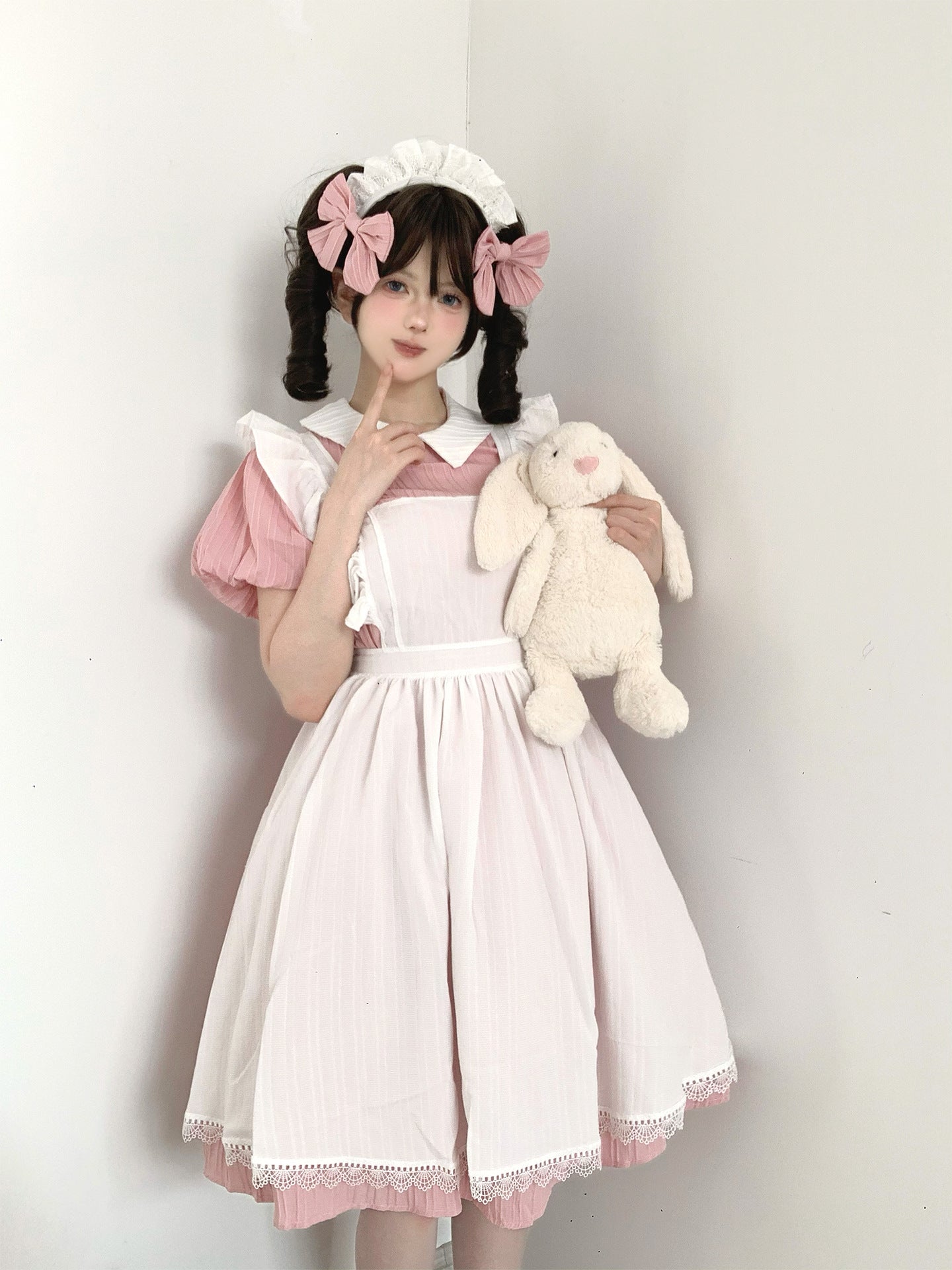 Classic Maid Outfit Long Dress Plus Size Crossdress Cosplay Costume