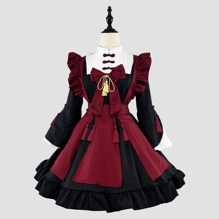 Chinese New Year Spring Festival Maid Outfit Plus Cosplay Costume