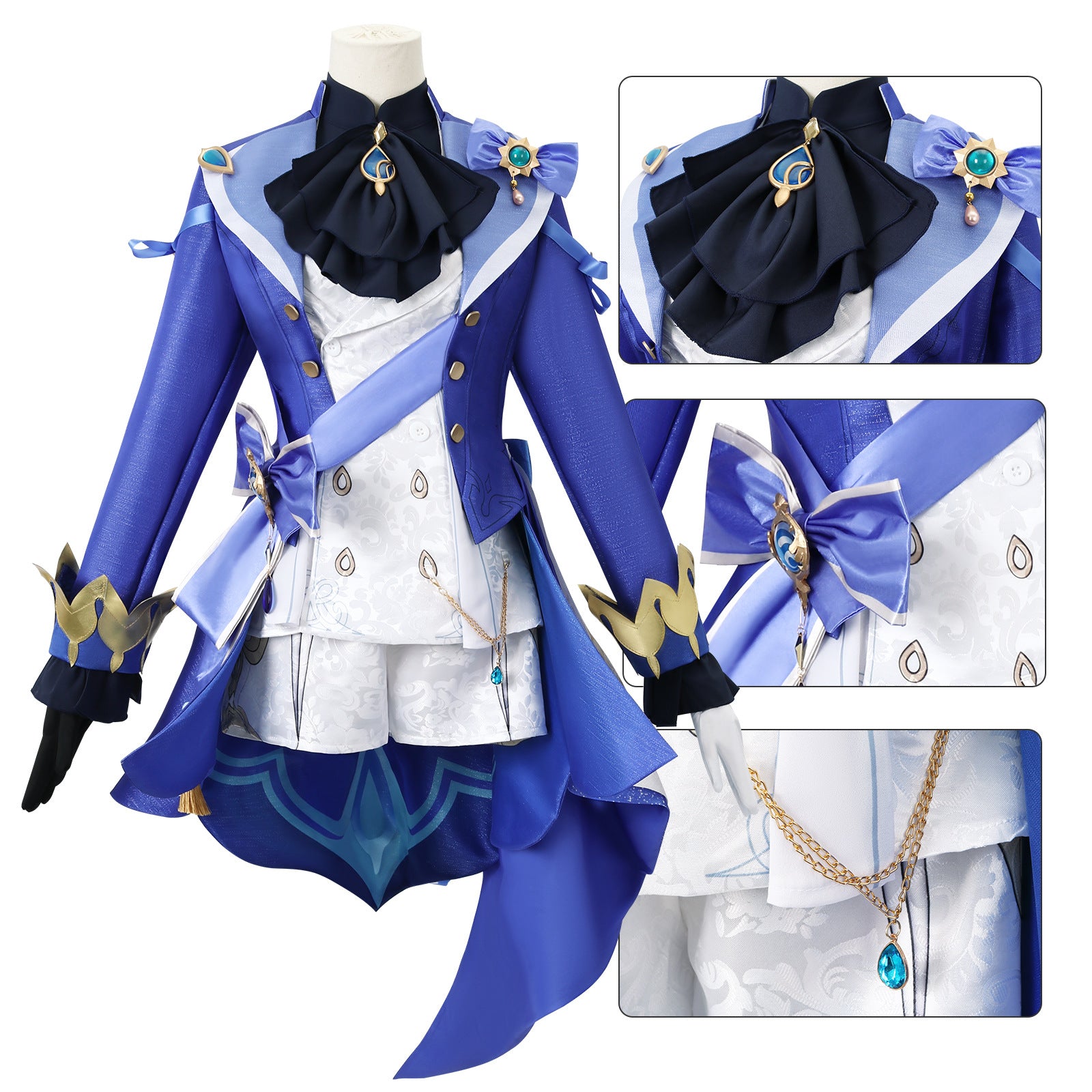 Genshin Impact Focalors Furina de Fontaine High Level Cosplay Costumes
