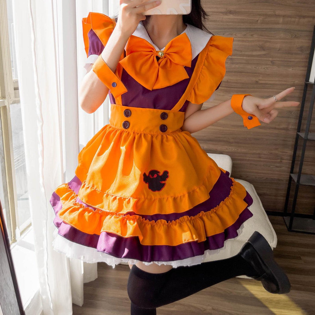 Waitress Plus Size Maid Outfit Halloween Fancy Cosplay Costume