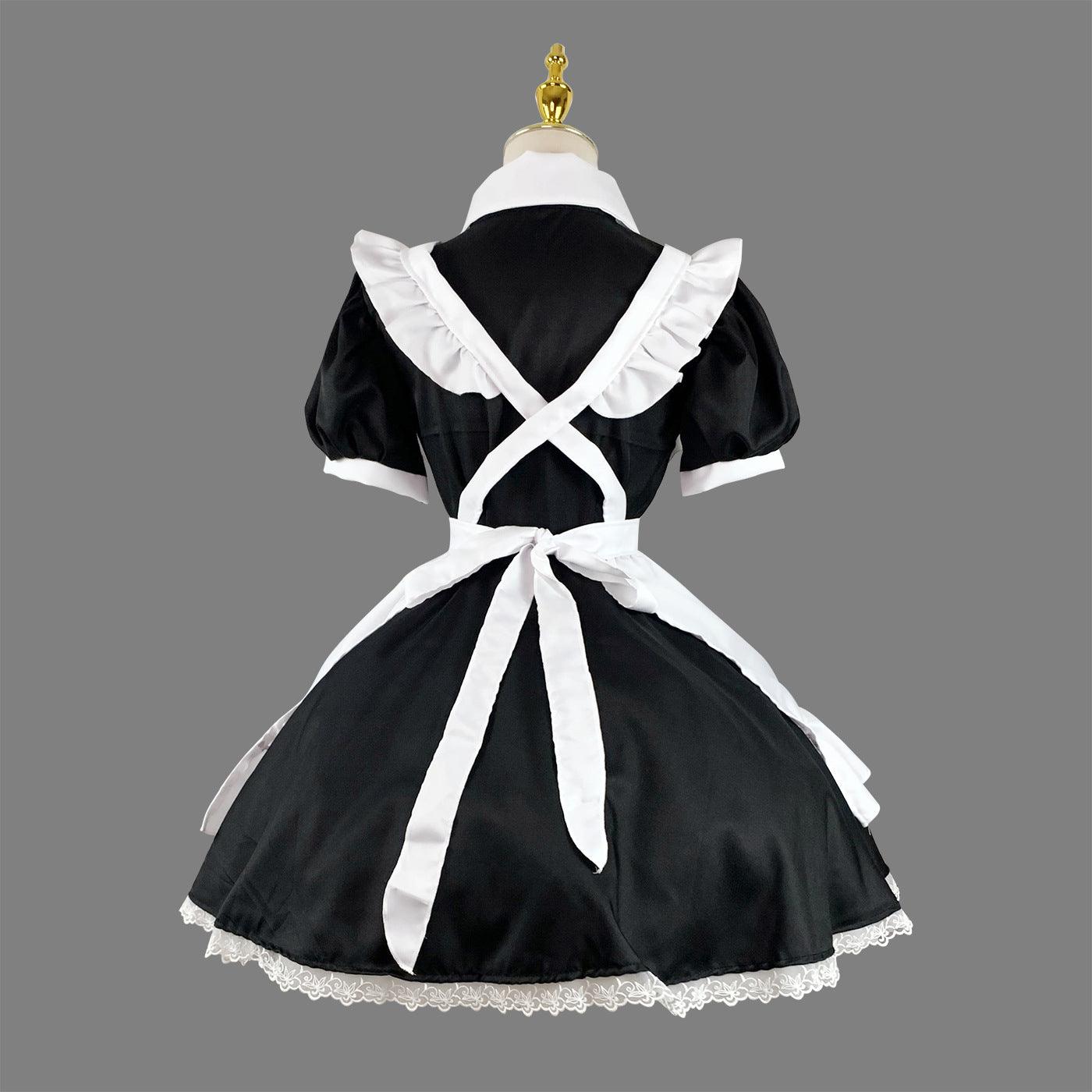 Coffee Waitress Plus Size Maid Outfit Dress Fancy Cosplay Costume
