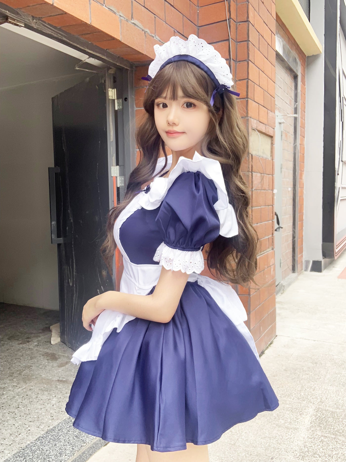 Alice Classic Angel Lolita Dress Maid Outfit Cosplay Costume