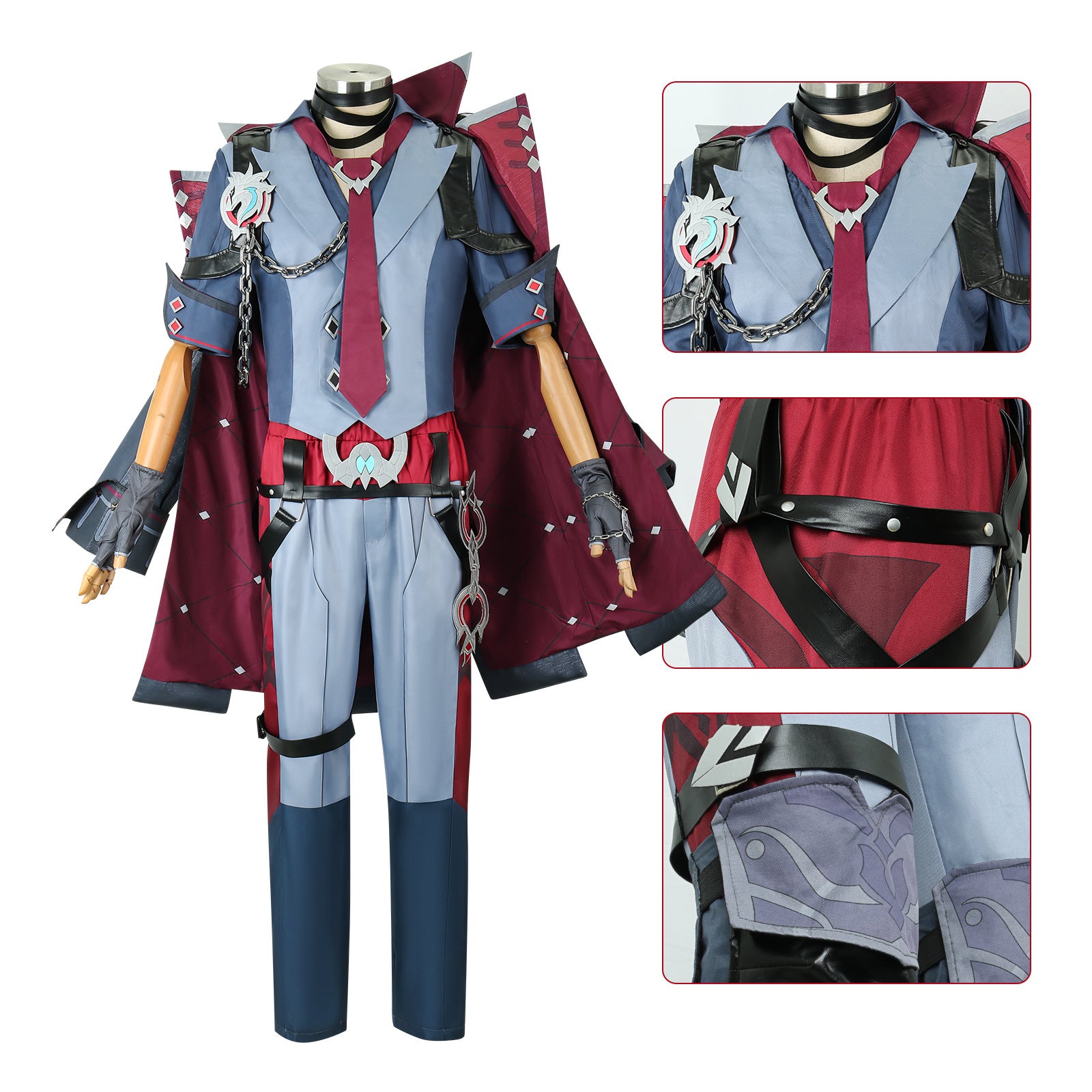 Genshin Impact Fontaine Judge Wriothesley Fullset Cosplay Costumes