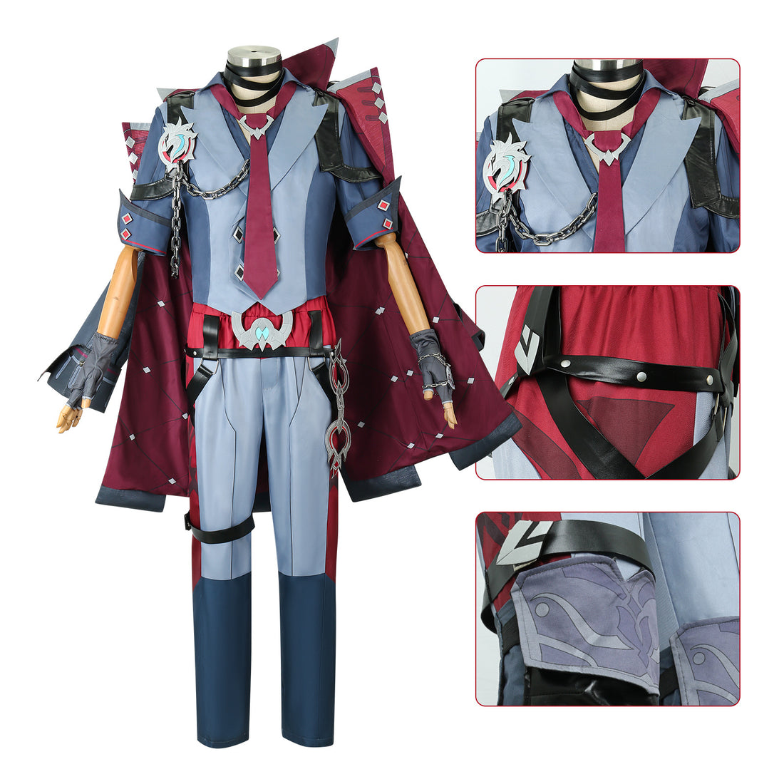 Genshin Impact Fontaine Judge Wriothesley Fullset Cosplay Costumes