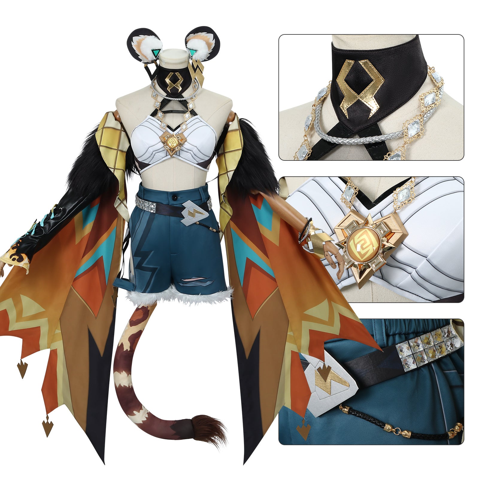 Genshin Impact Xilonen Natlan Ardent Flames Forge The Soul‌ Cosplay Costumes