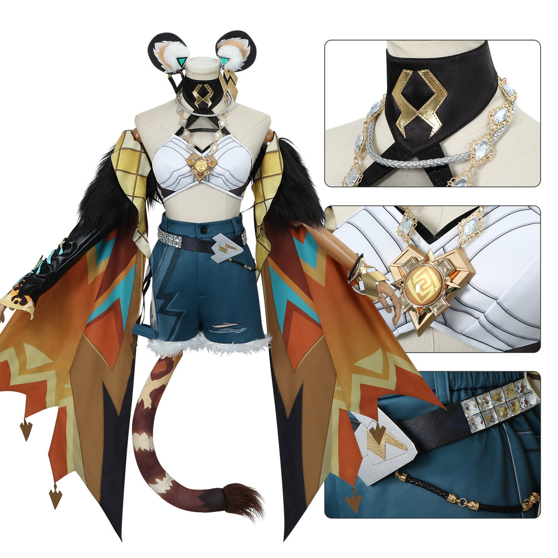 Genshin Impact Xilonen Natlan Ardent Flames Forge The Soul‌ Cosplay Costumes