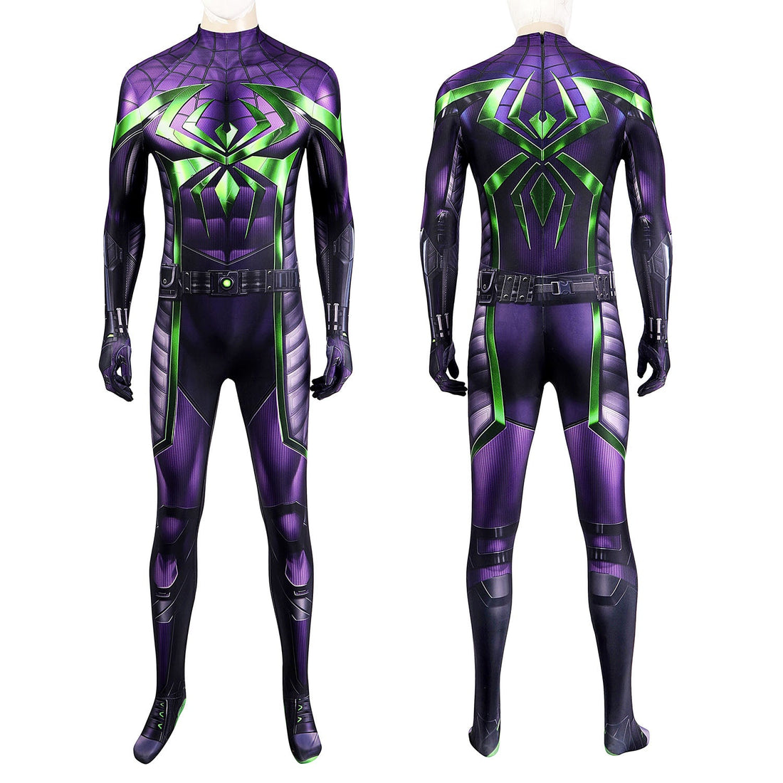 Marvel's Spider-Man Miles Morales Purple Reign Suit Male Jumpsuit Costumes