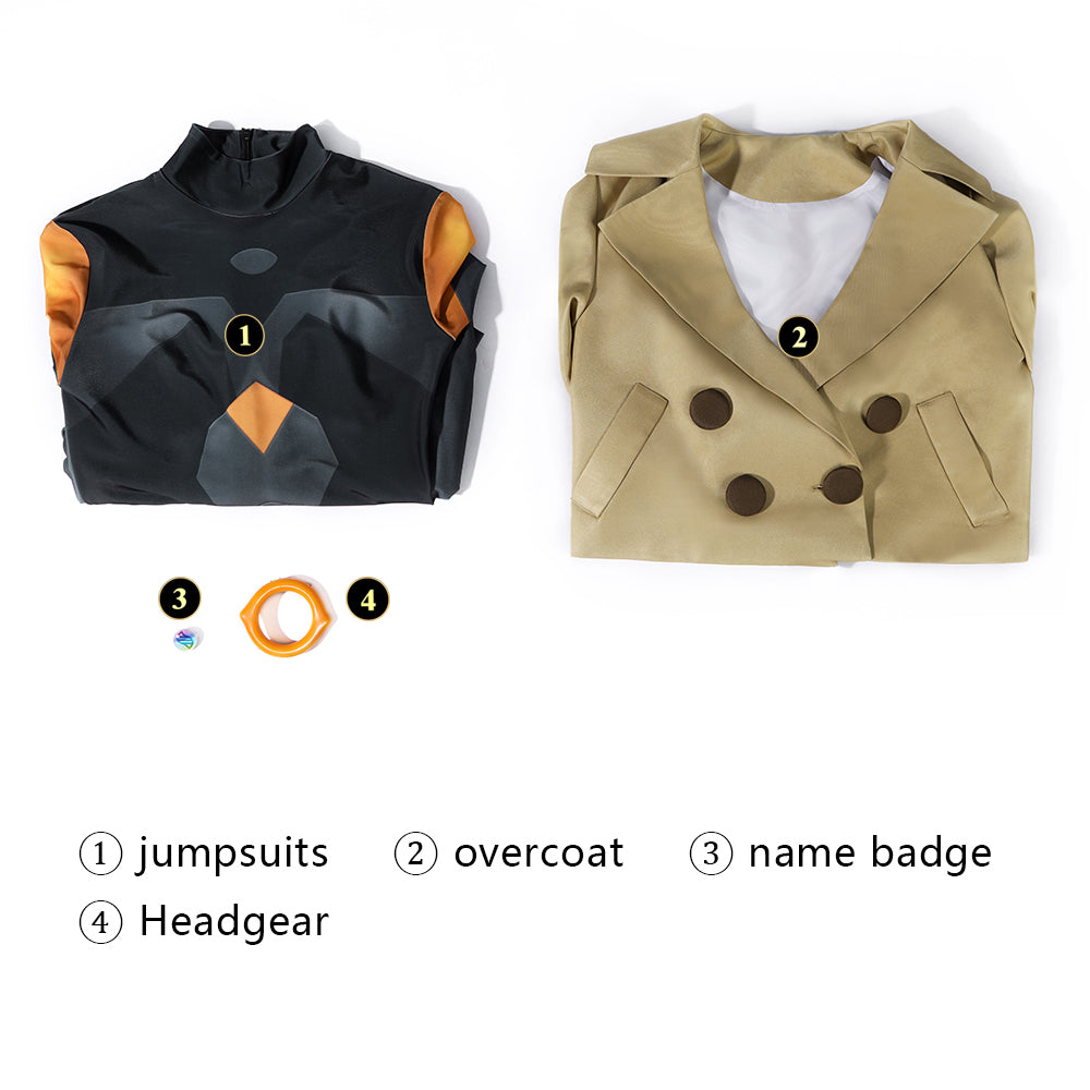 Pocket Game Z-A Emma Coat Jumpsuit Female Cosplay Costumes