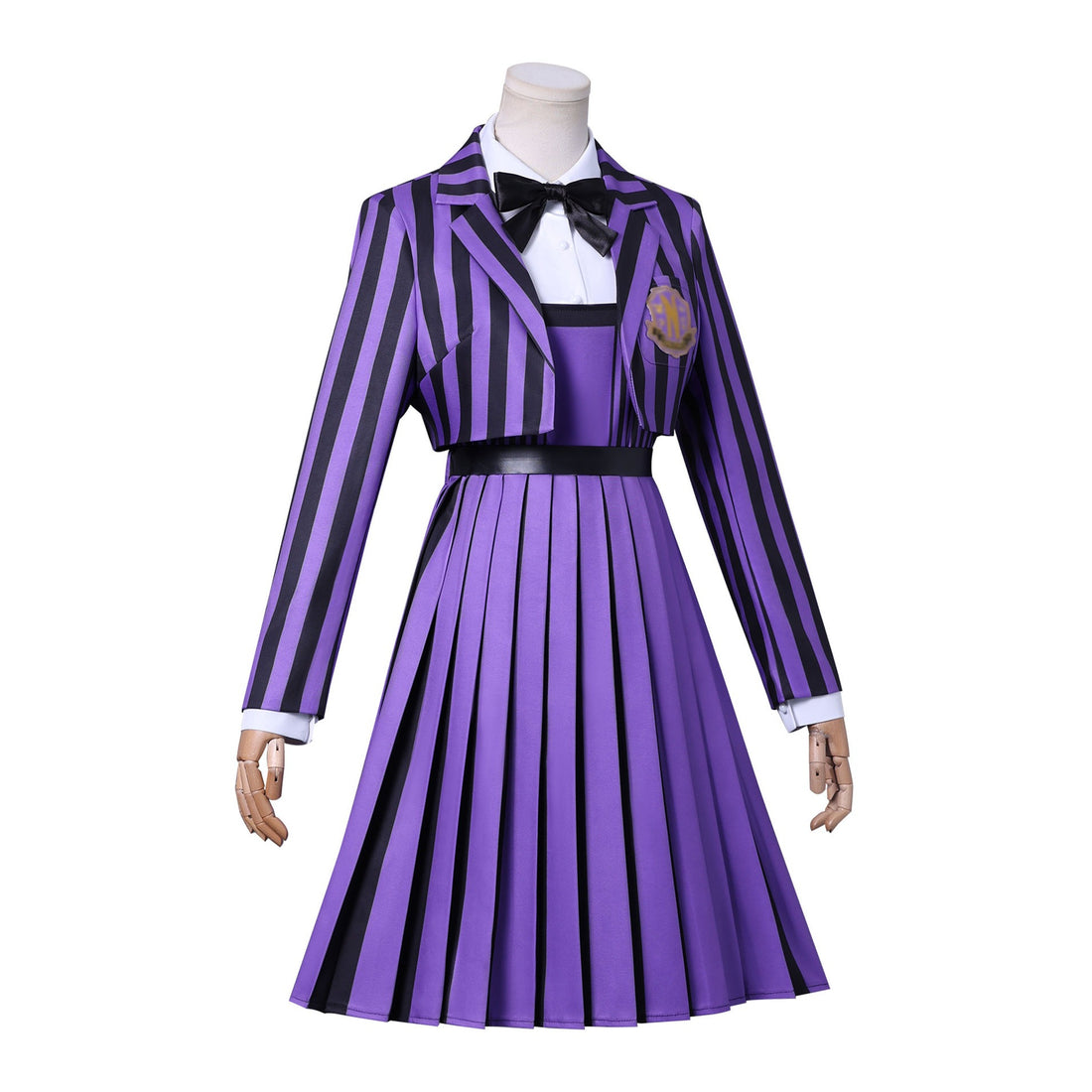 Wednesday 2 Addams Nevermore Academy Purple Short Uniform Adult Kids Costumes