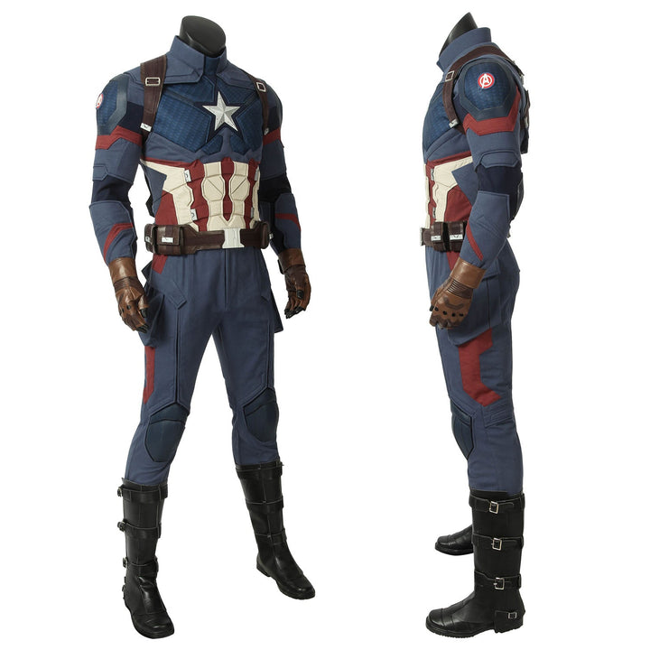 Avengers 4 Endgame Captain America Steve Rogers Top Cosplay Costumes