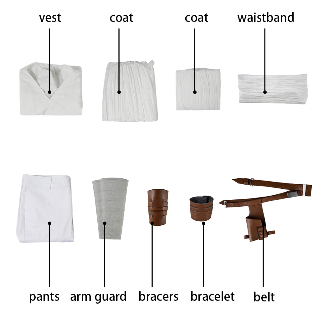 Star Wars 9 The Rise of Skywalker Rey Top Cosplay Costumes