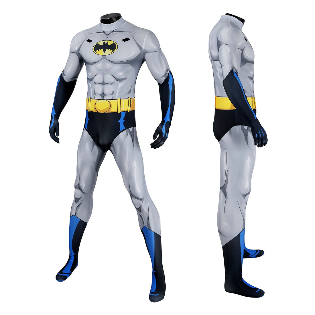 The Batman Bruce Wayne (TV Series) Male Jumpsuit Cosplay Costumes
