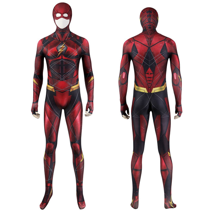 Justice League Barry Allen The Flash Jumpsuit with Mask Costumes