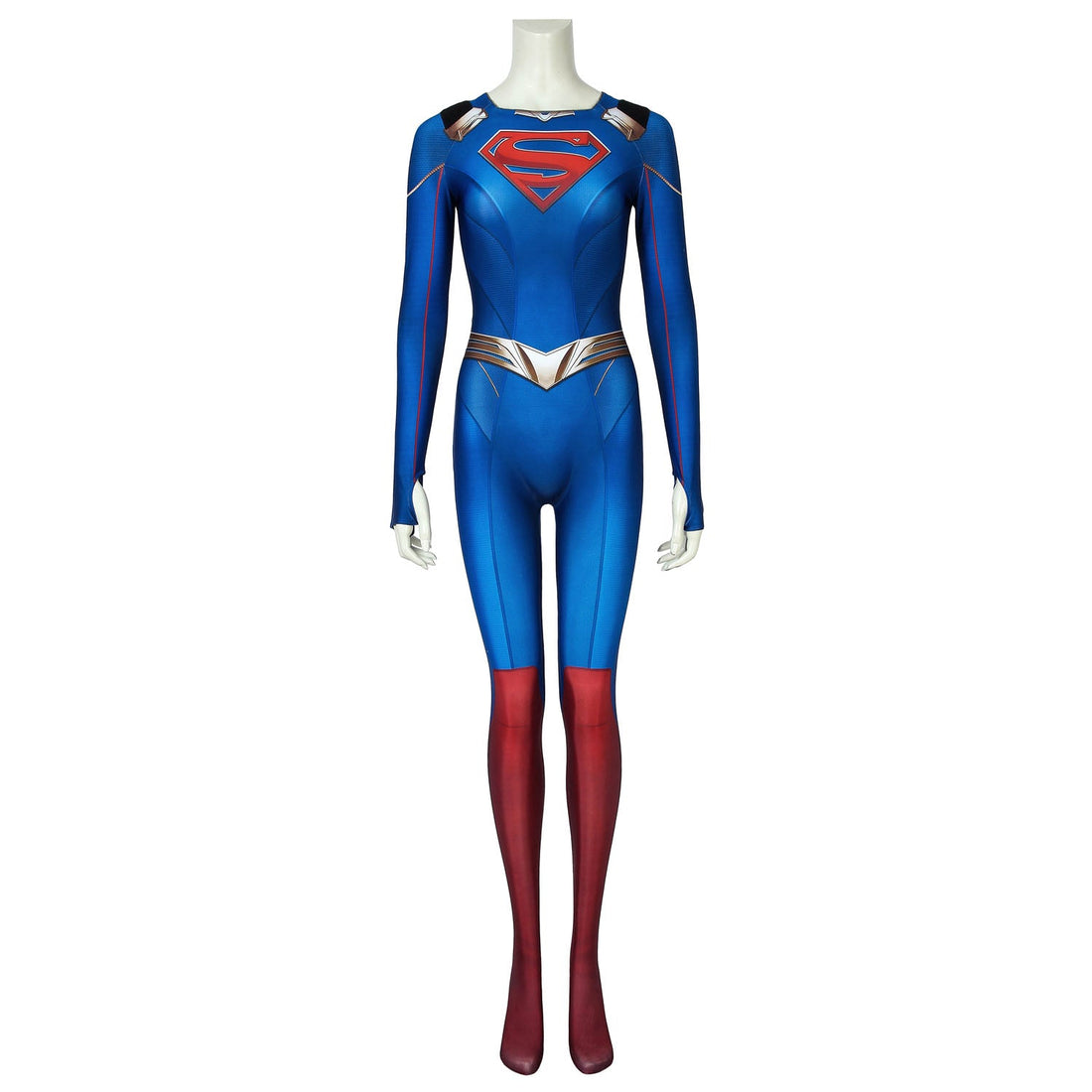 Supergirl Season 5 Kara Zor-el Zentai Jumpsuit Cosplay Costumes