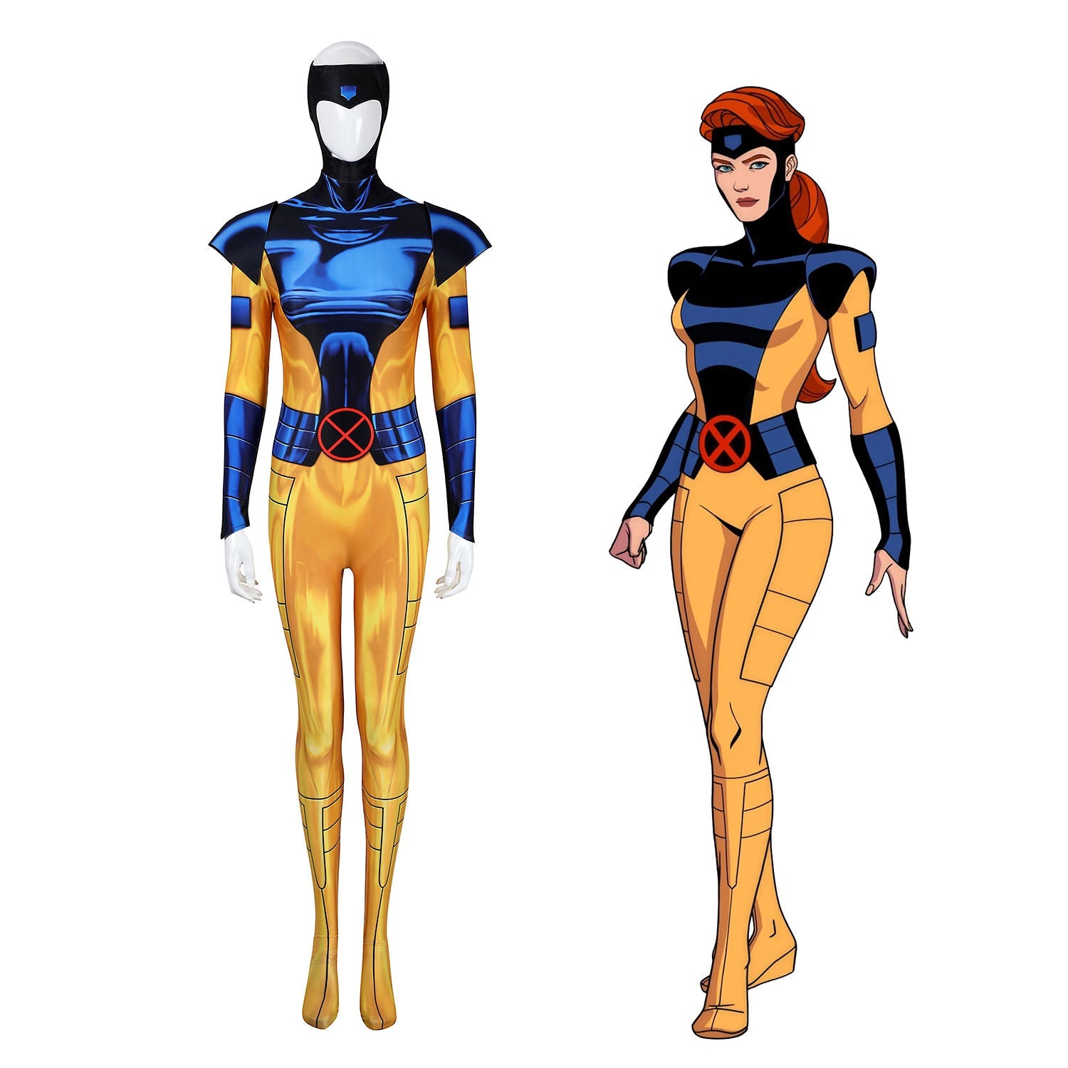 X-Men Phoenix Jean Grey Summers Jumpsuit Cosplay Costumes