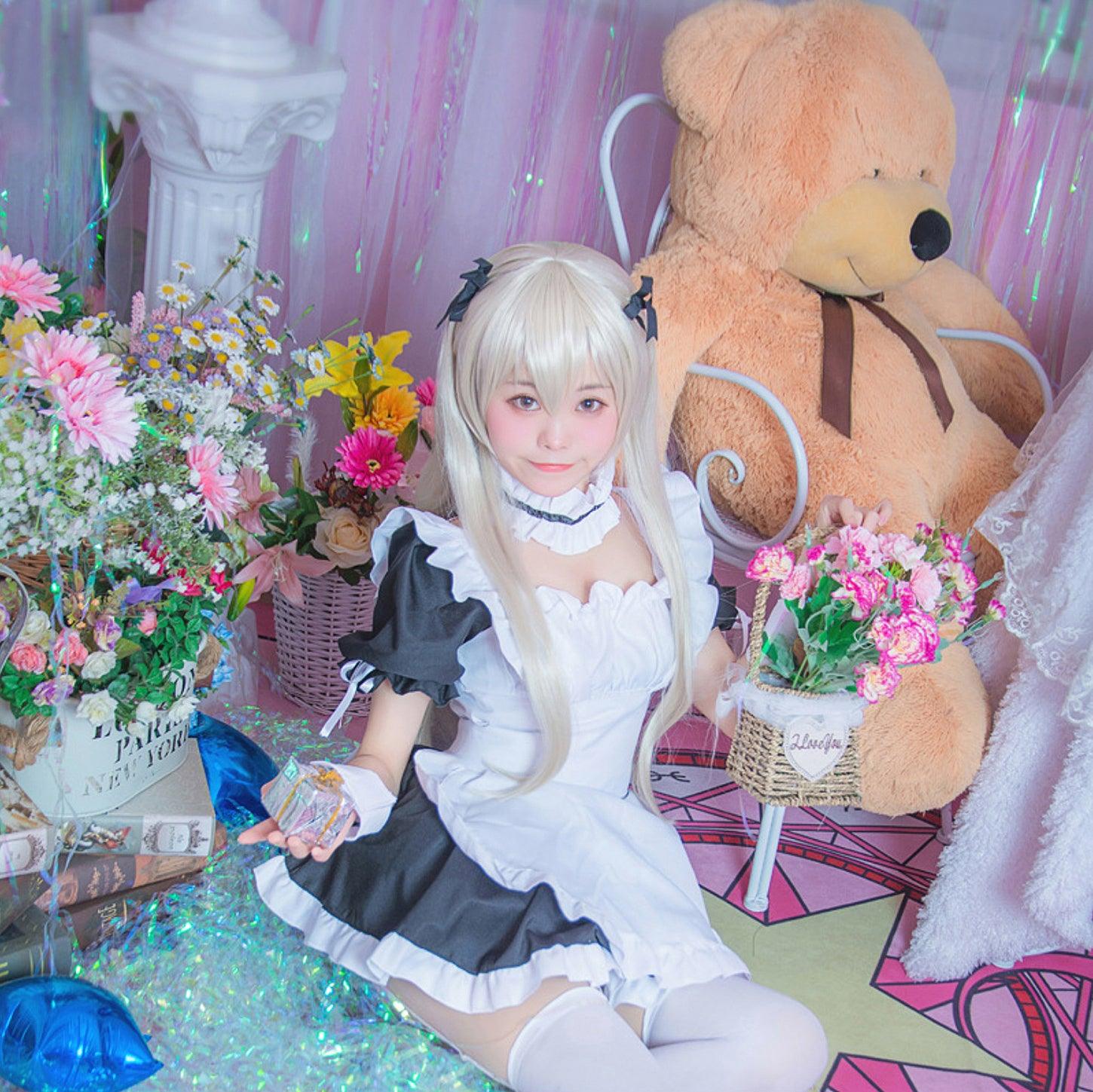 Yosuga No Sora Kasugano Sora Maid Outfit Fancy Cosplay Costume