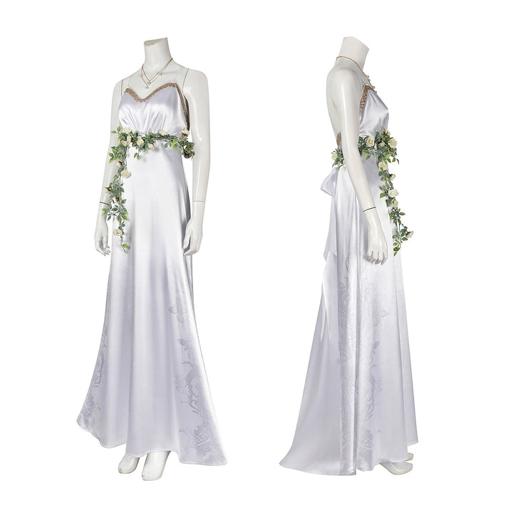 Final Fantasy VII Rebirth Aerith White Gown Female Cosplay Costumes
