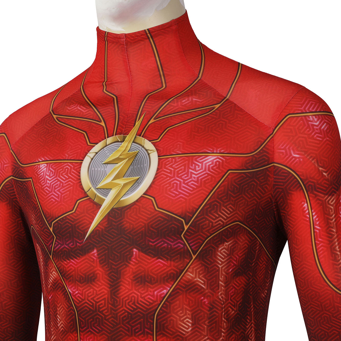 Flashpoint Barry Allen The Flash Jumpsuit with Mask Cosplay Costumes