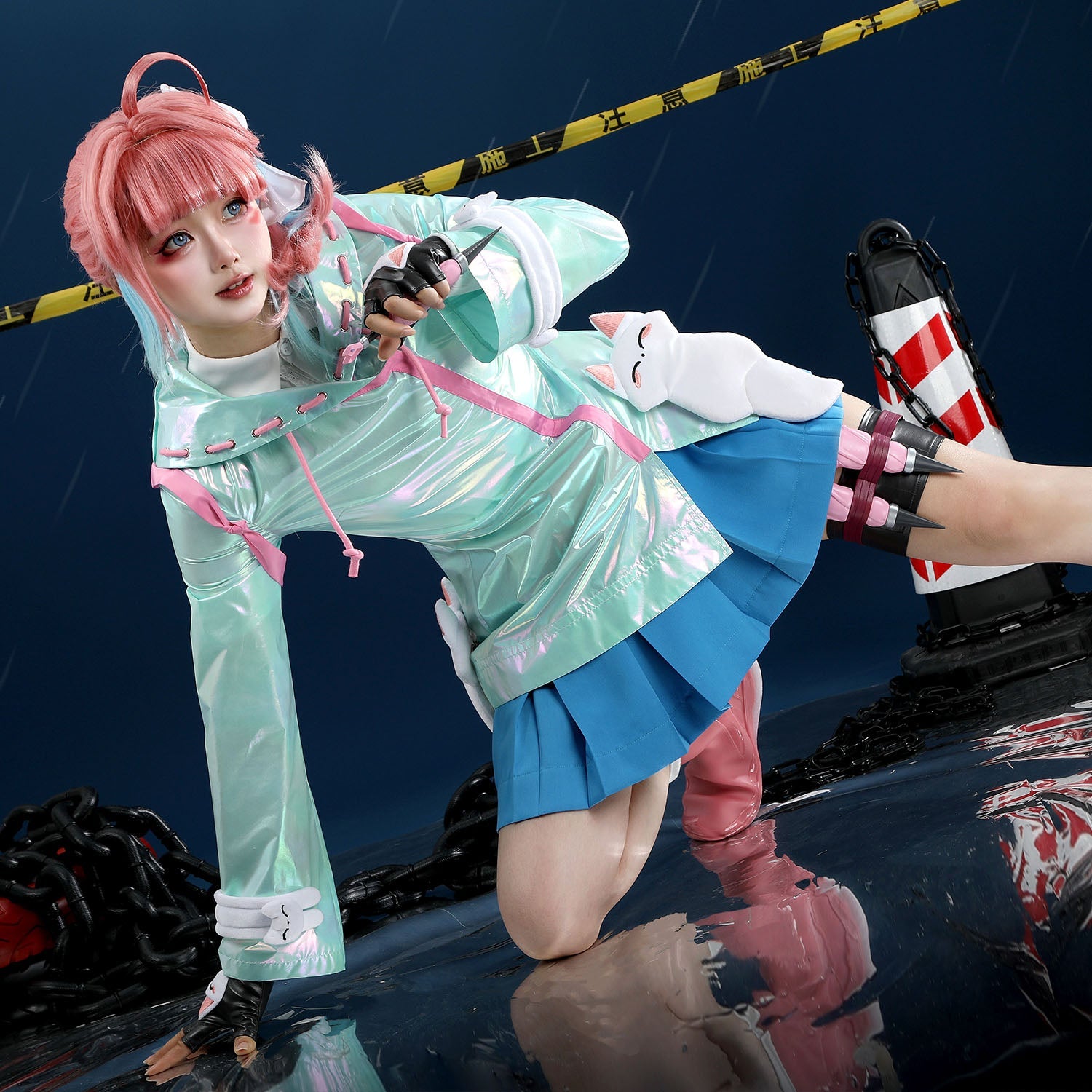 Overwatch 2 Magical Girl Kiriko Raincoat Full Set Cosplay Costumes