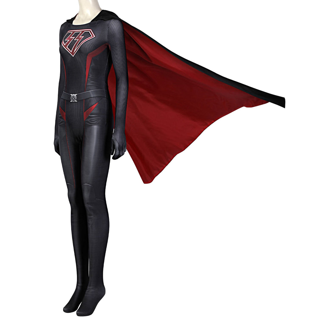 Overgirl Kara Zor-El Danvers Female Jumpsuit with Cloak Costumes