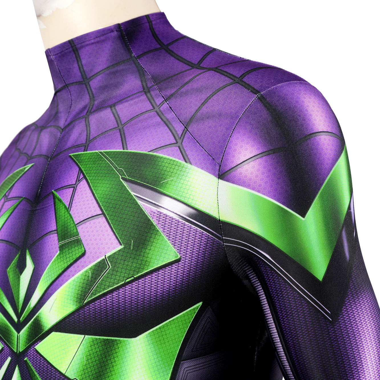 Marvel's Spider-Man Miles Morales Purple Reign Suit Male Jumpsuit Costumes