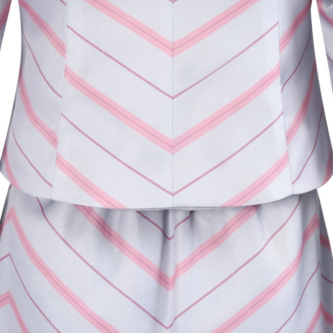 Wicked: For Good Witch Glinda Pink Stripe Suit Cosplay Costumes