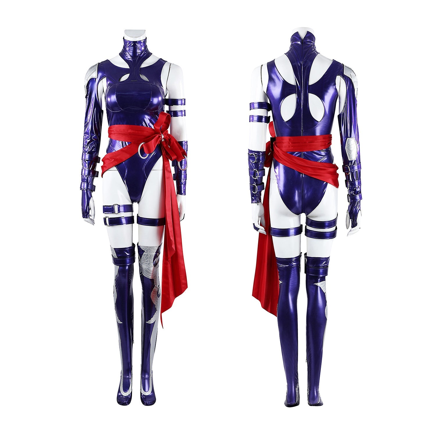 Marvel Rivals Luna Snow Psylocke Bodysuit Full Set Cosplay Costumes