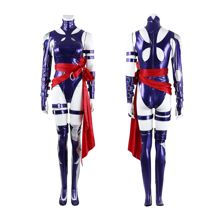 Marvel Rivals Luna Snow Psylocke Bodysuit Full Set Cosplay Costumes