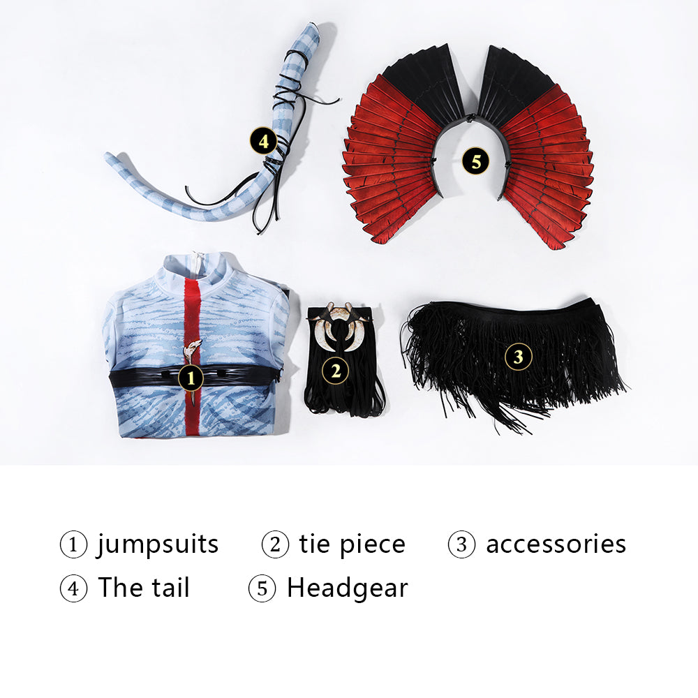 Avatar 3: Fire and Ash Varang Female Jumpsuit Cosplay Costumes