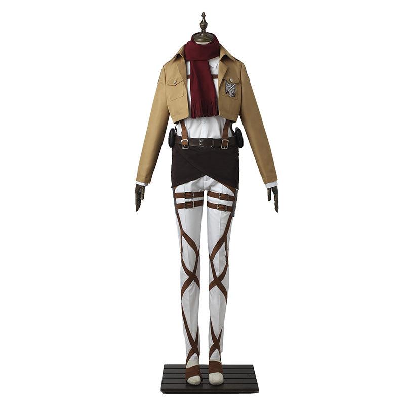 Attack on Titan Mikasa Ackerman Training Corps Uniform Set Cosplay Costume