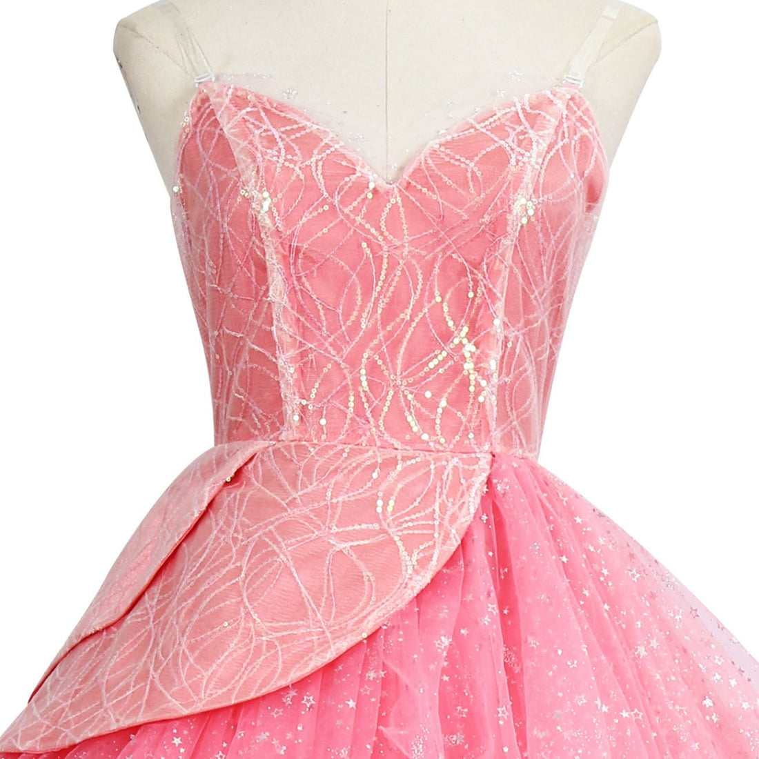 Wicked: For Good Witch Glinda Adult Pink Dress Cosplay Costumes